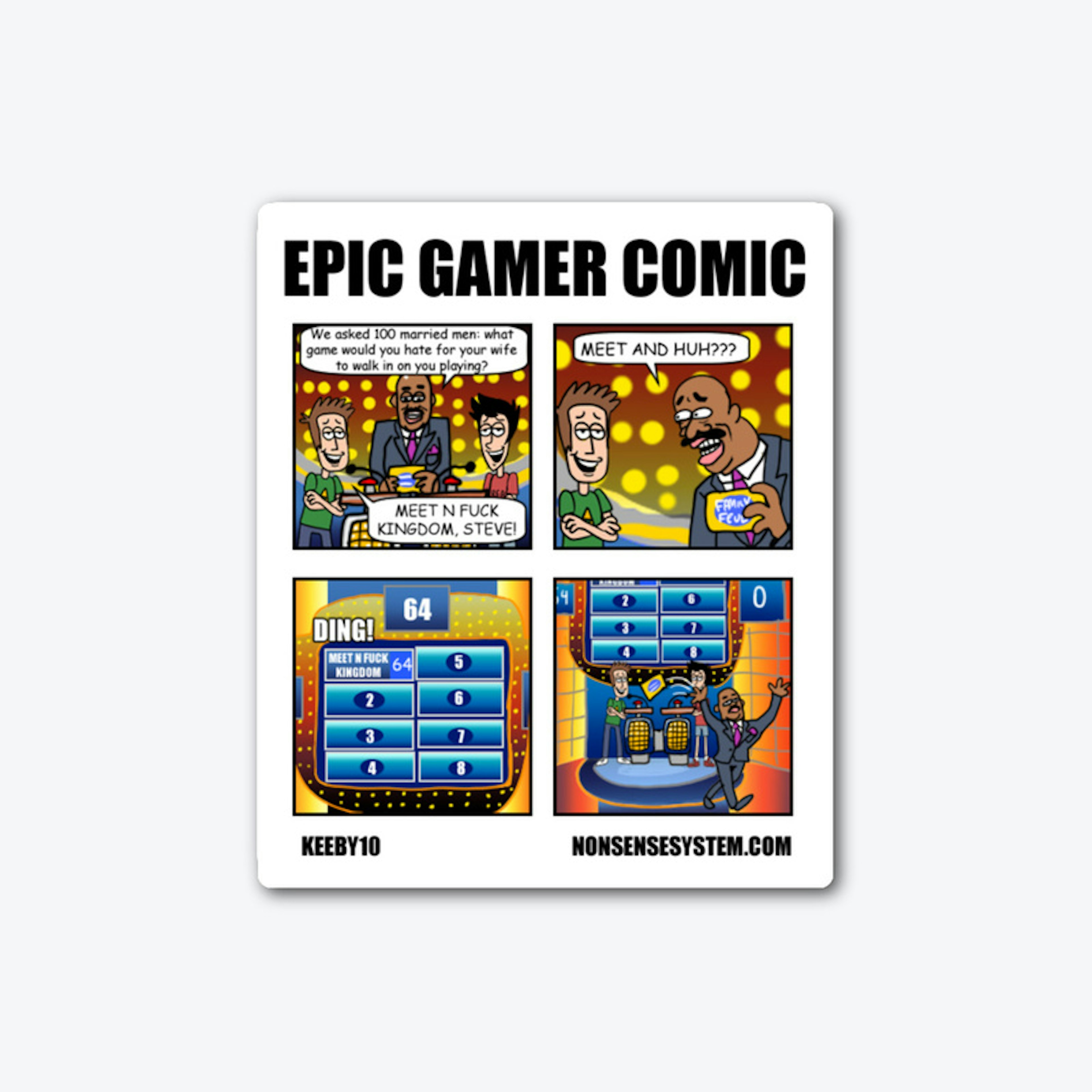EPIC GAMER COMIC 237 STICKER