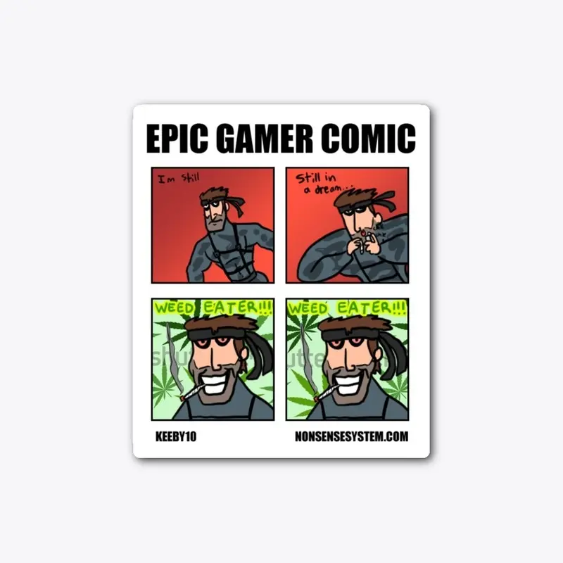 Epic Gamer Comic 6 Sticker