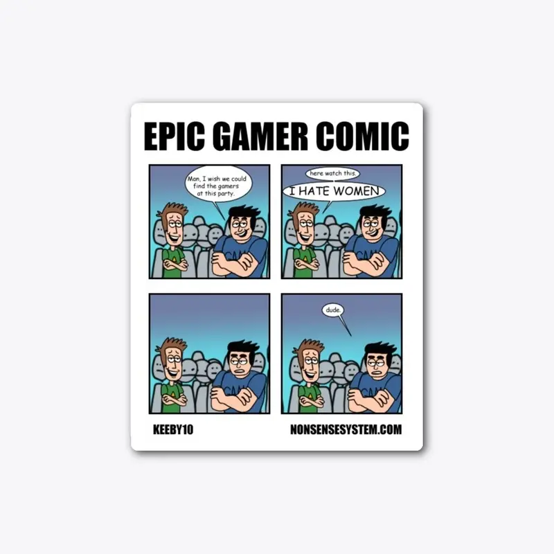 Epic Gamer Comic 33 Sticker